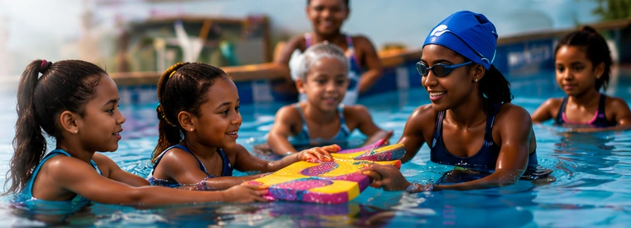 Illustrative Atlantic ocean swimming lesson in Bermuda
