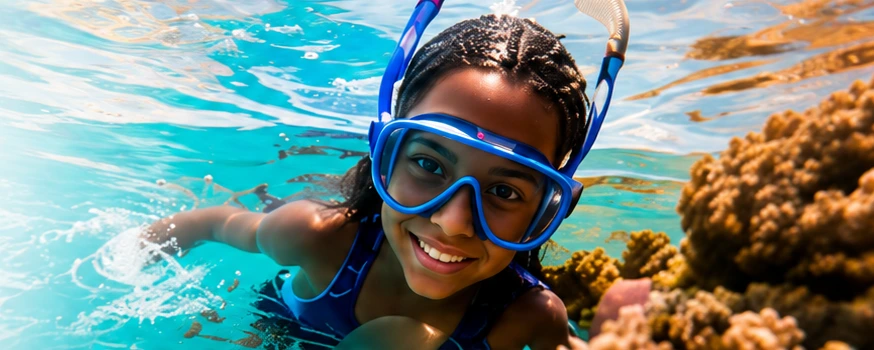 Illustrative Atlantic ocean swimming lesson in Bermuda